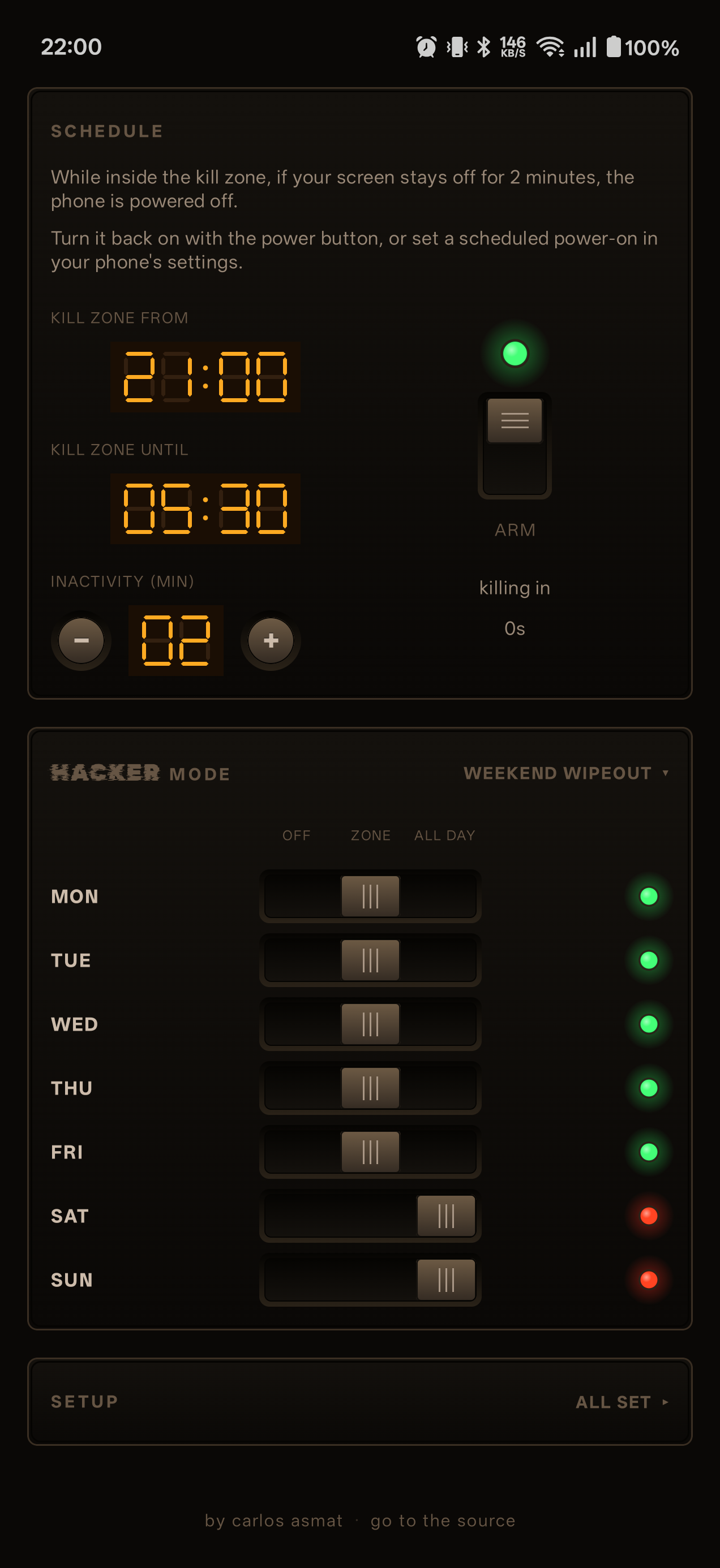 Screenshot of BuzzKill
