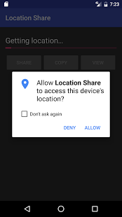 Screenshot of Location Share