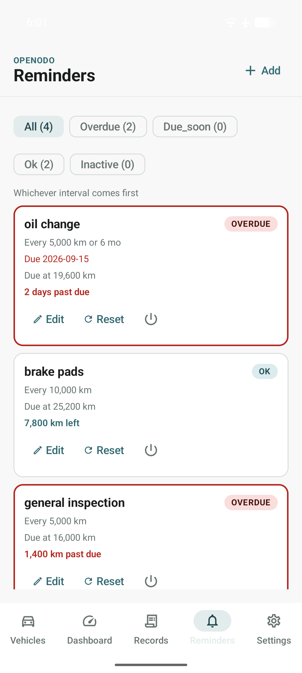 Screenshot of OpenOdo