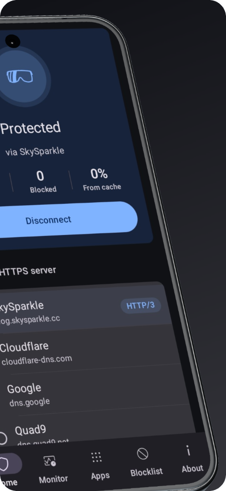 Screenshot of SparkleDNS