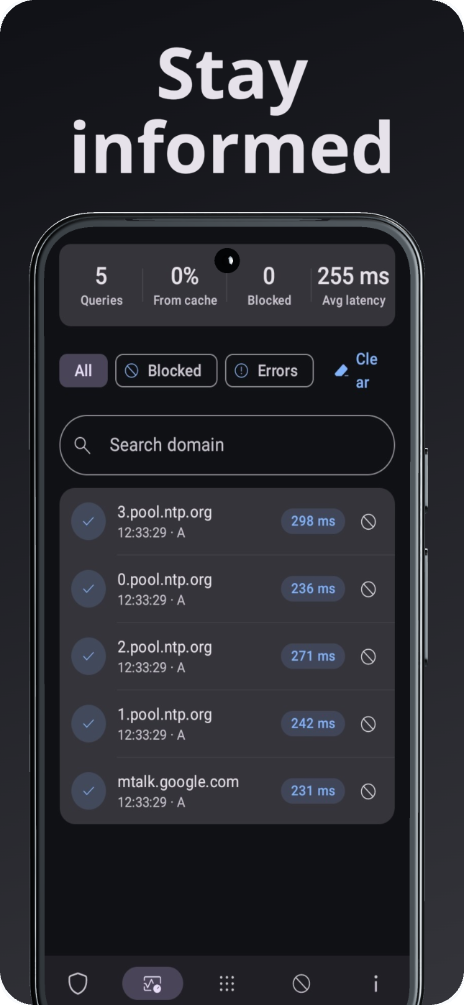 Screenshot of SparkleDNS