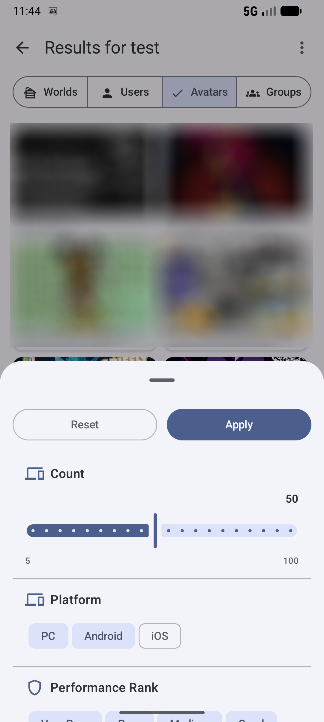 Screenshot of VRChat Android Assistant