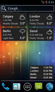 Screenshot of World Clock & Weather