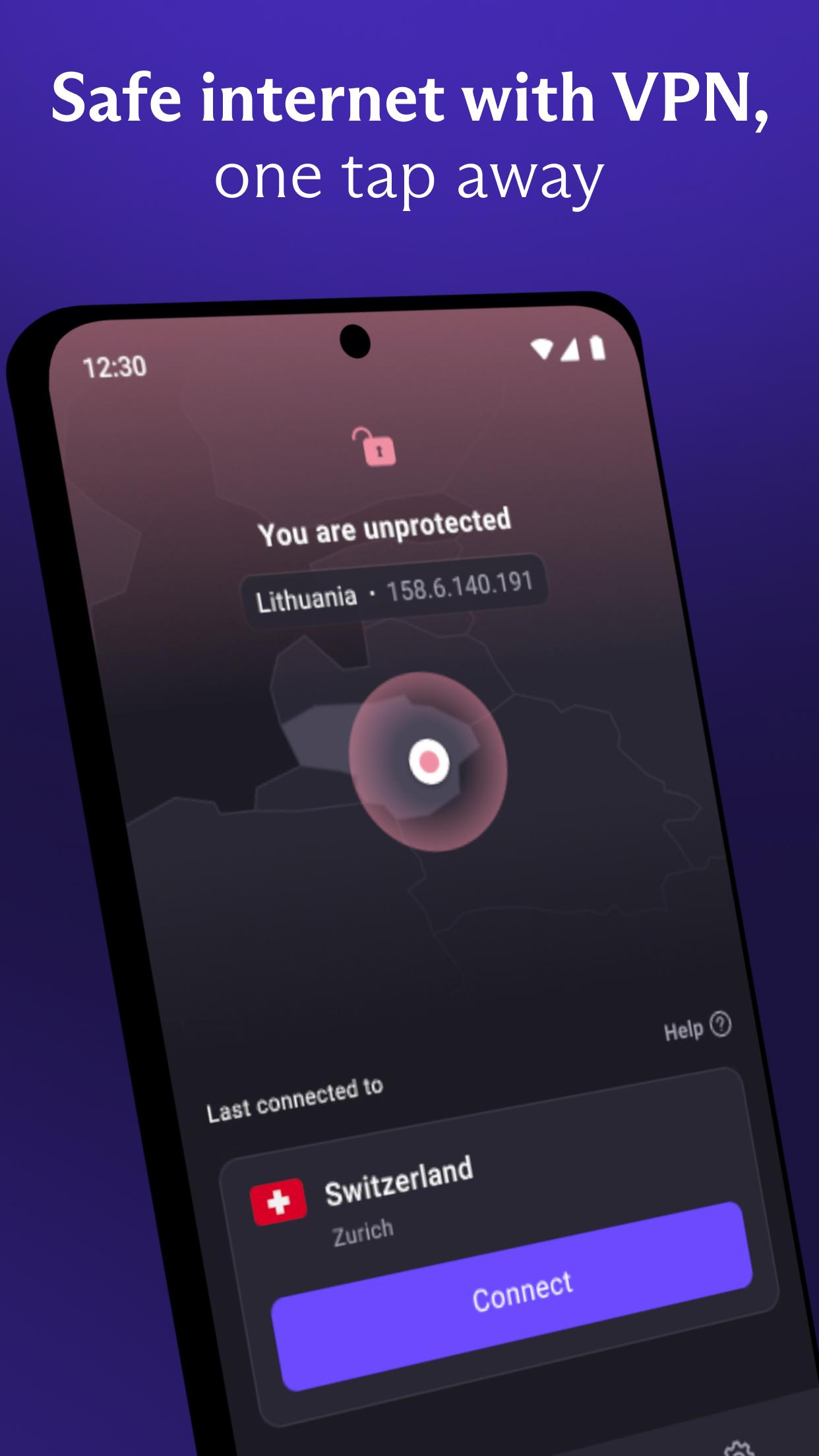 Screenshot of Proton VPN - Secure and Free VPN