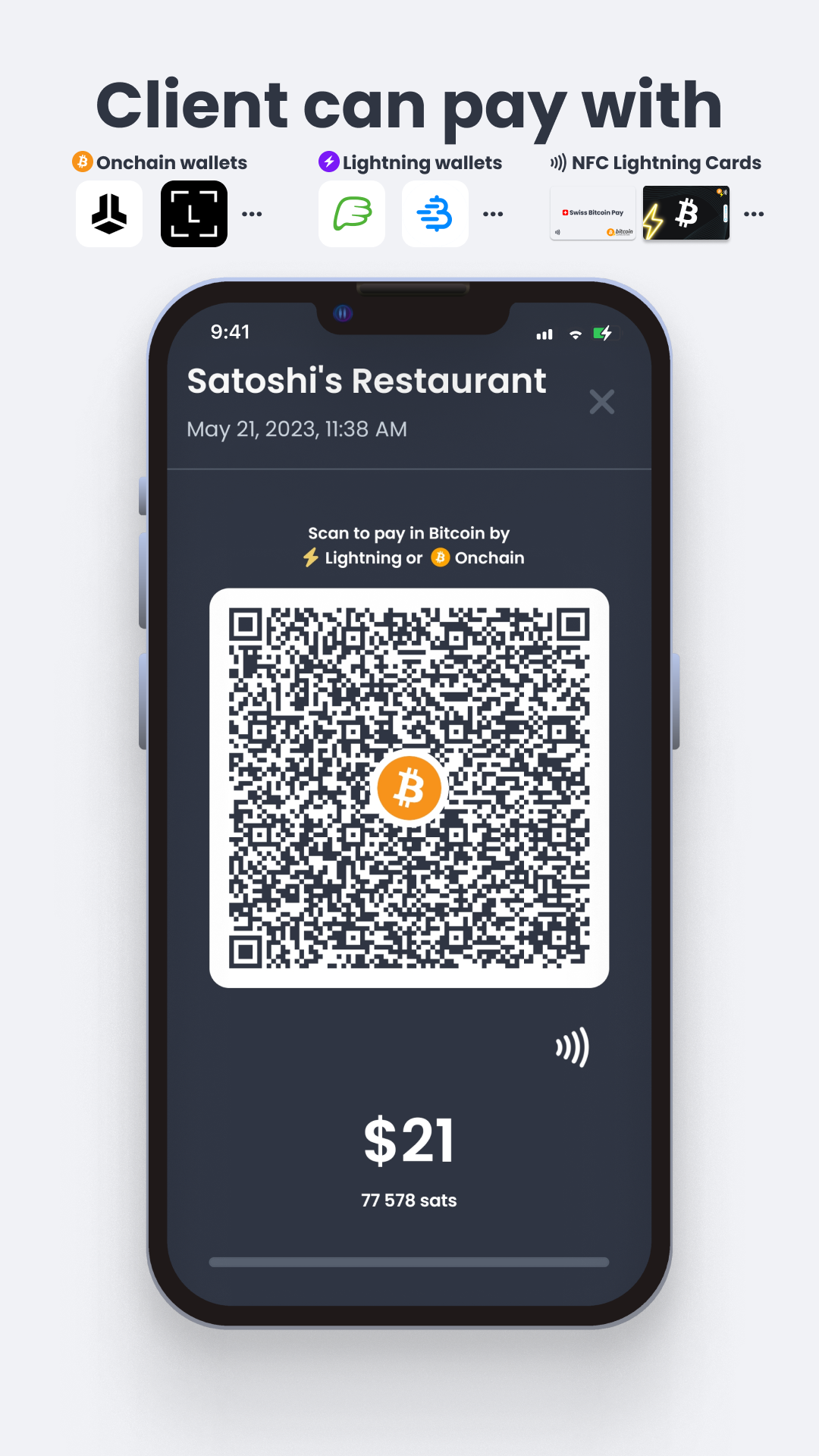 Screenshot of Swiss Bitcoin Pay