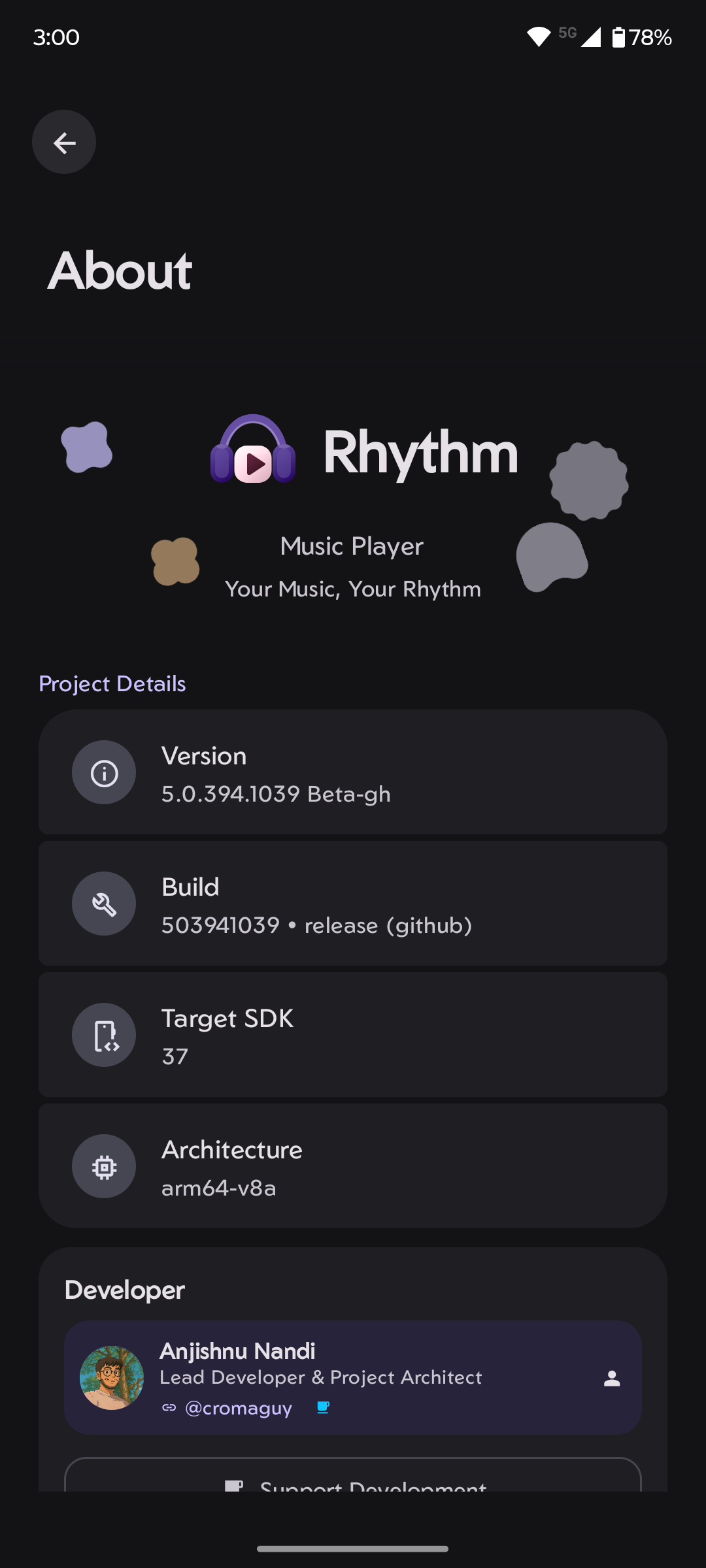 Screenshot of Rhythm
