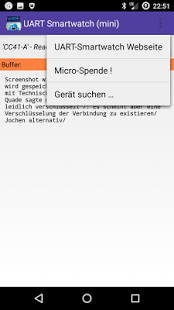 Screenshot of UART Smartwatch