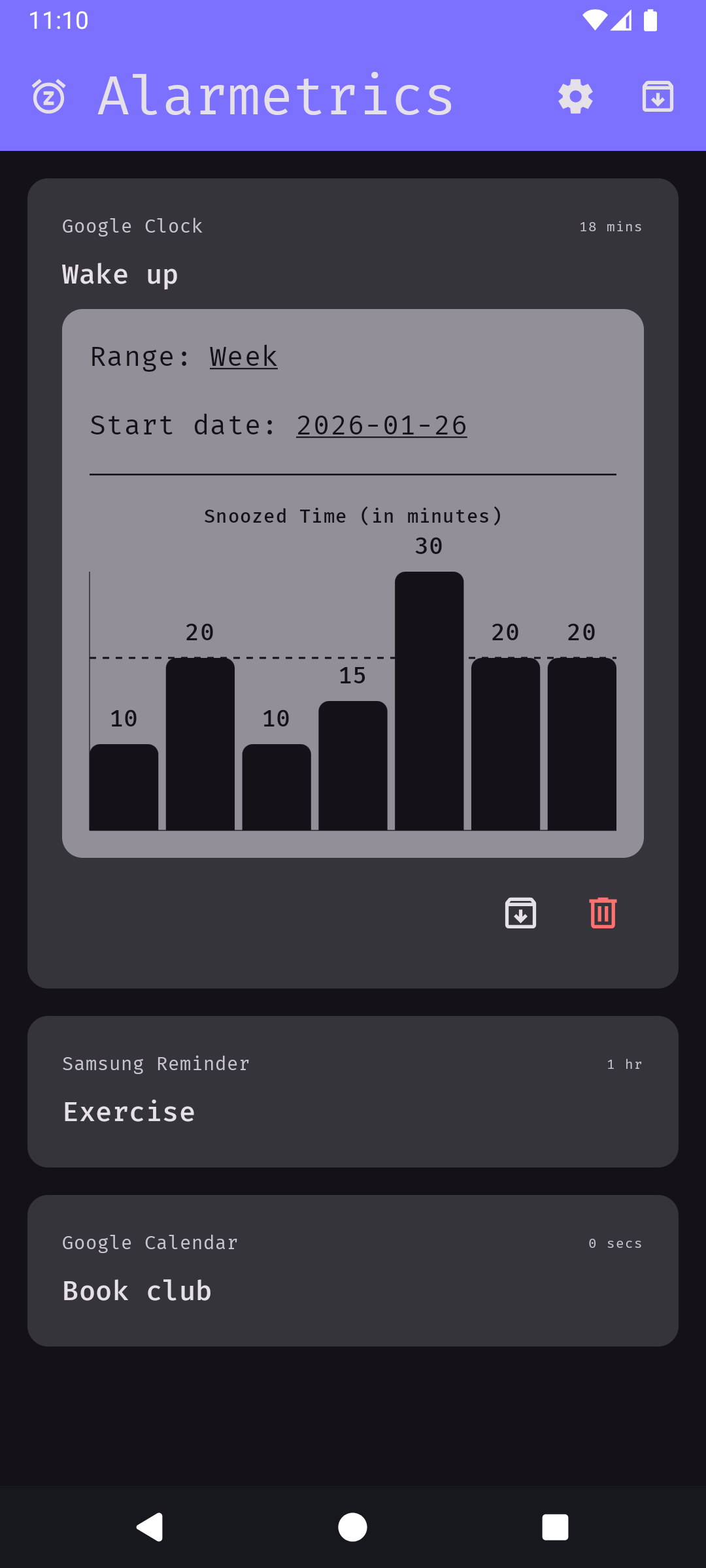 Screenshot of Alarmetrics