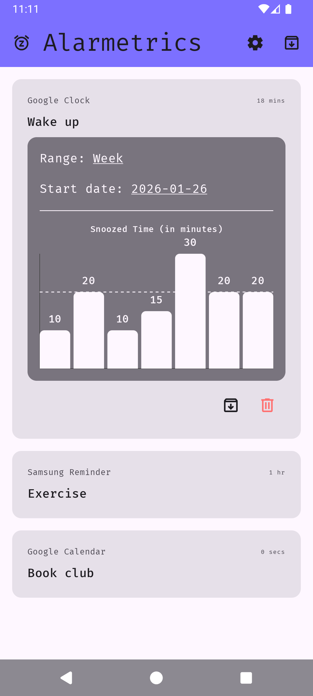 Screenshot of Alarmetrics