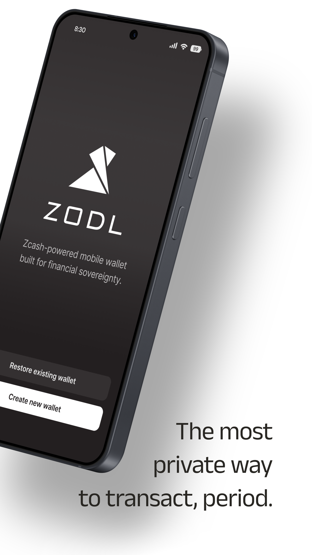 Screenshot of Zodl: Zcash Wallet