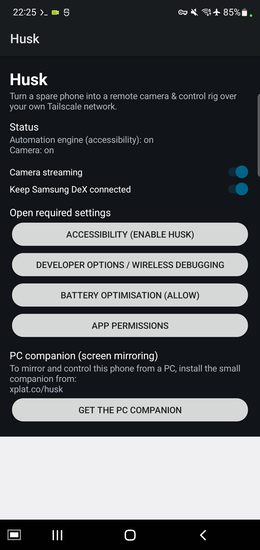 Screenshot of Husk