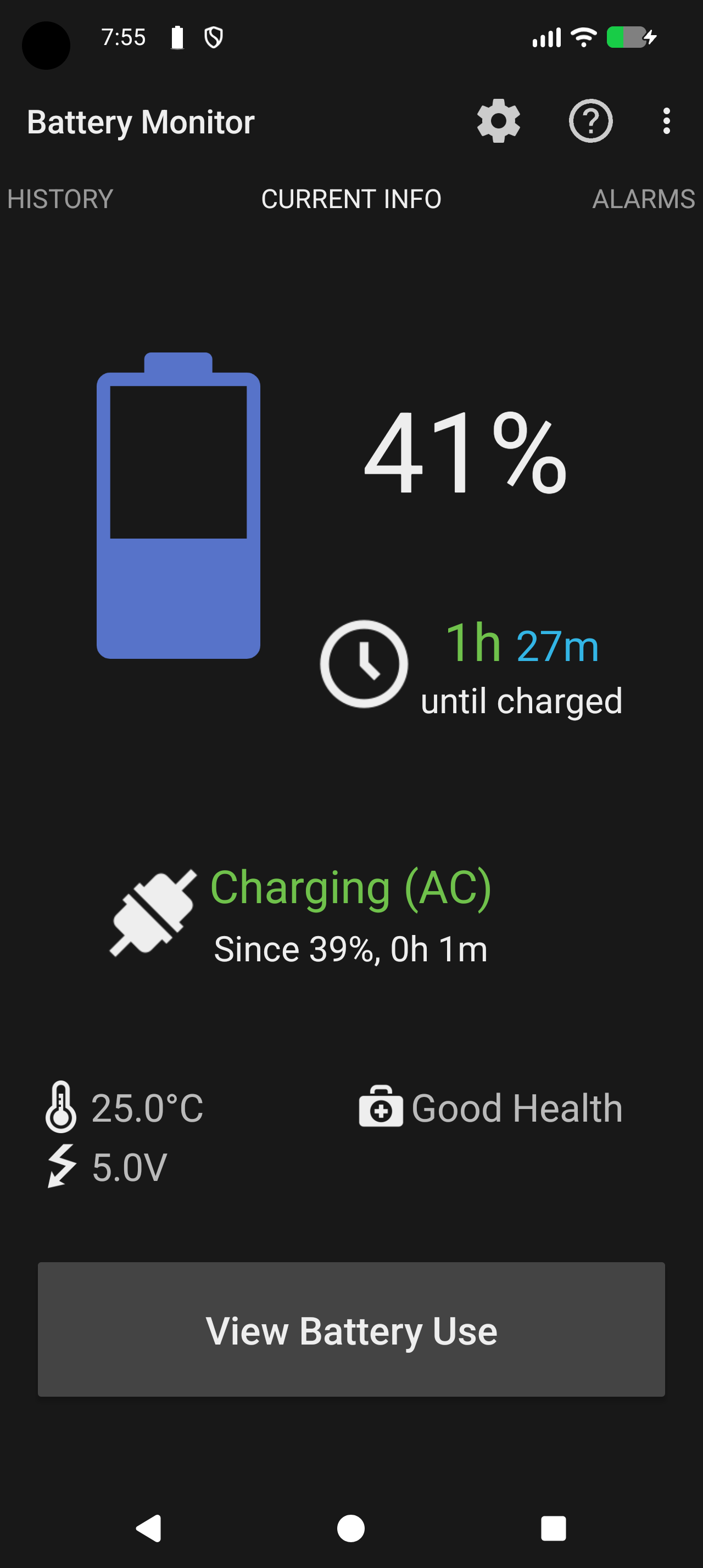 Screenshot of Battery Monitor