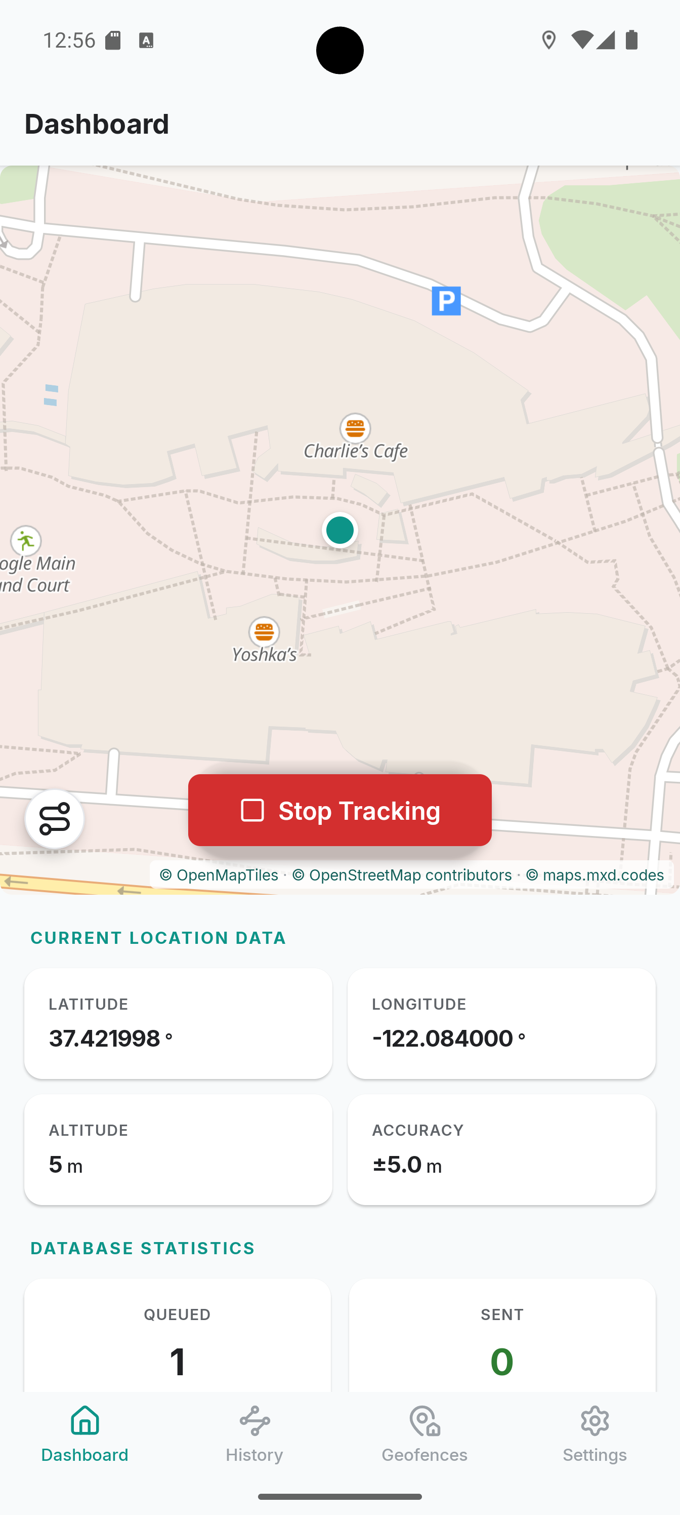 Screenshot of Colota - GPS Location Tracker