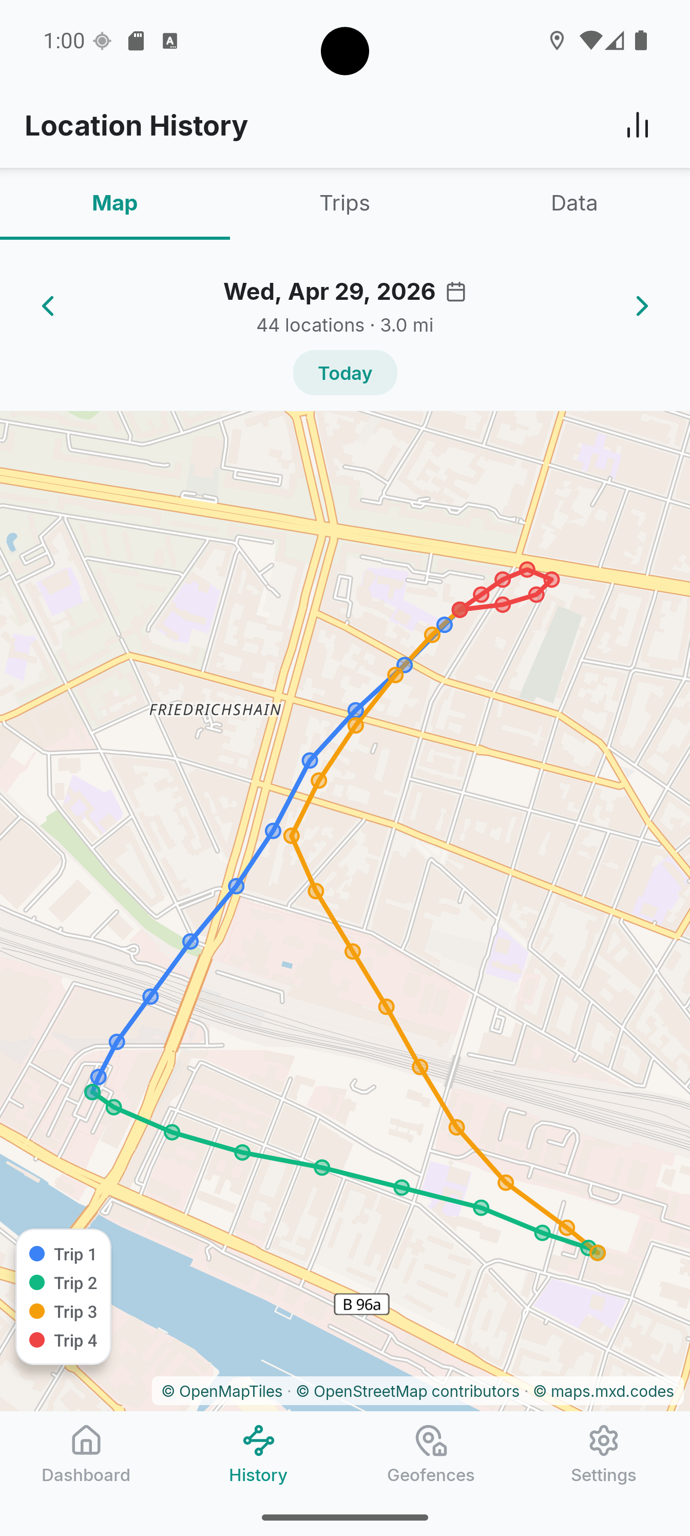 Screenshot of Colota - GPS Location Tracker
