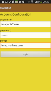 Screenshot of ImapNotes2