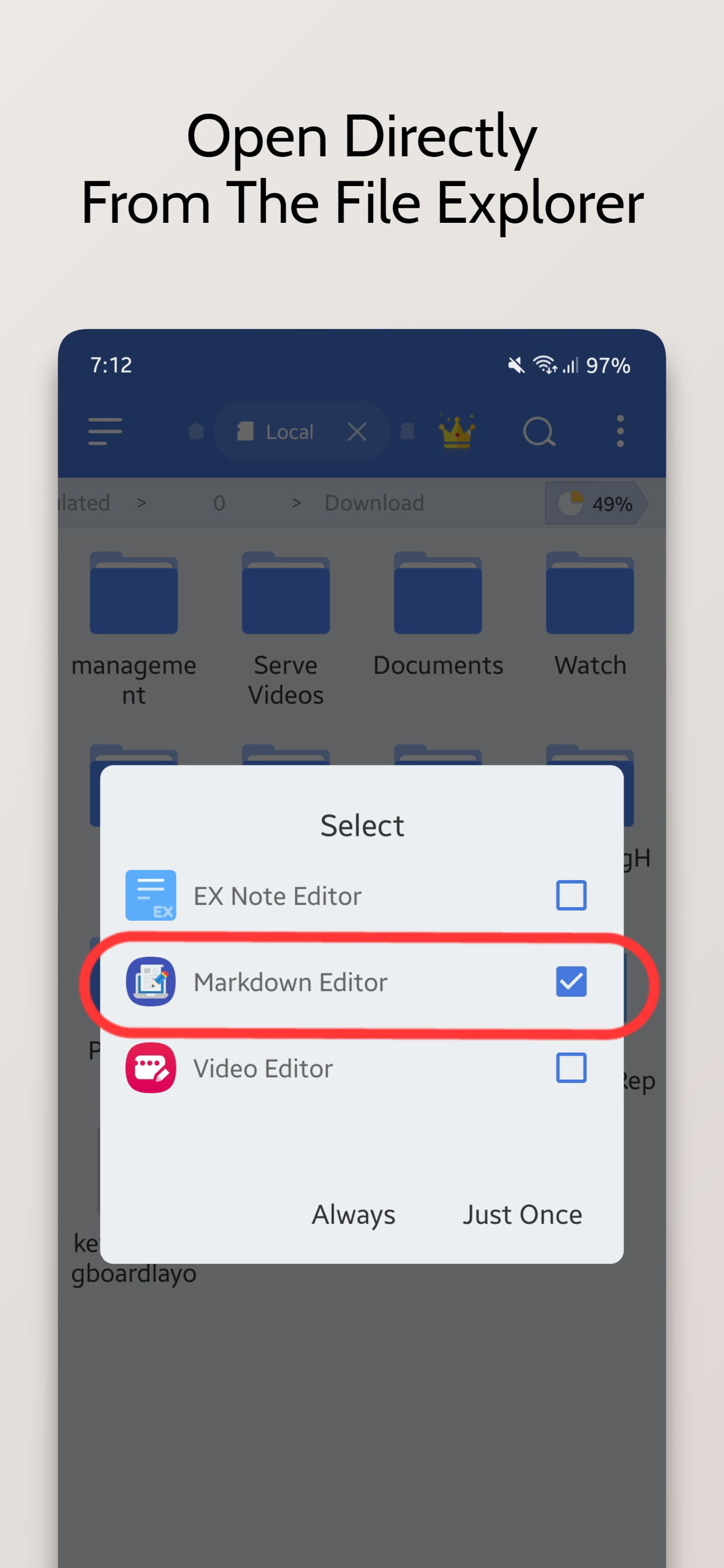 Screenshot of Markdown Editor