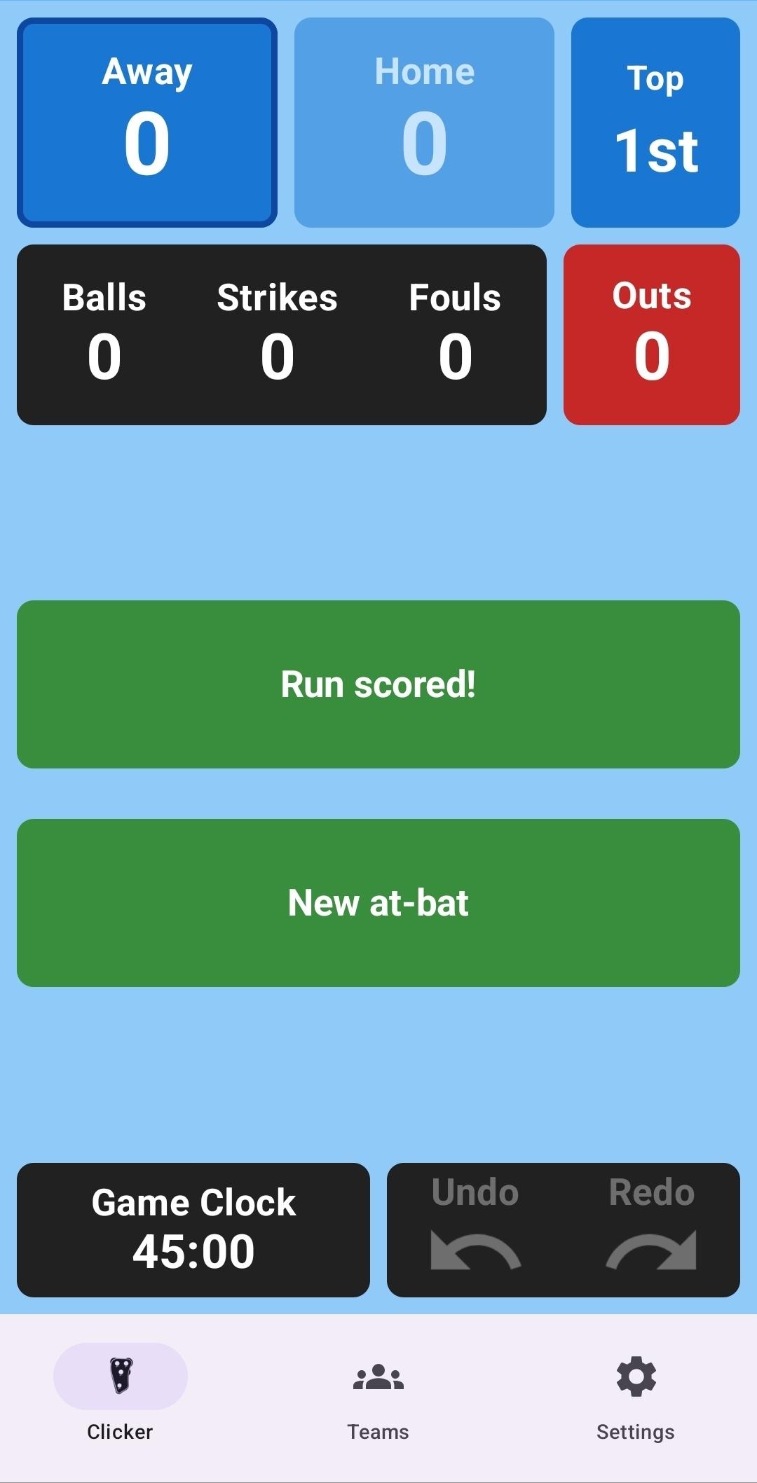 Screenshot of Umpire Assistant