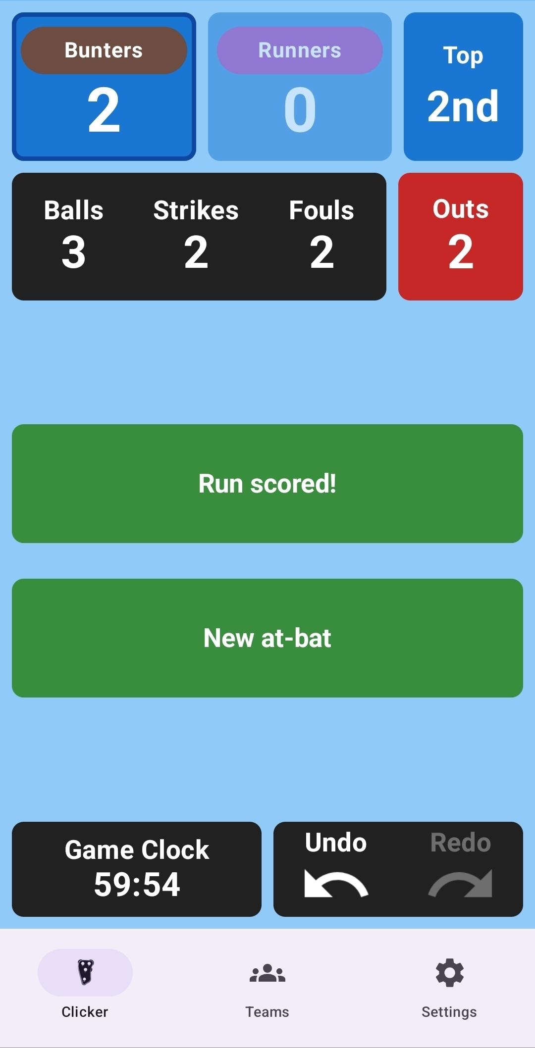 Screenshot of Umpire Assistant