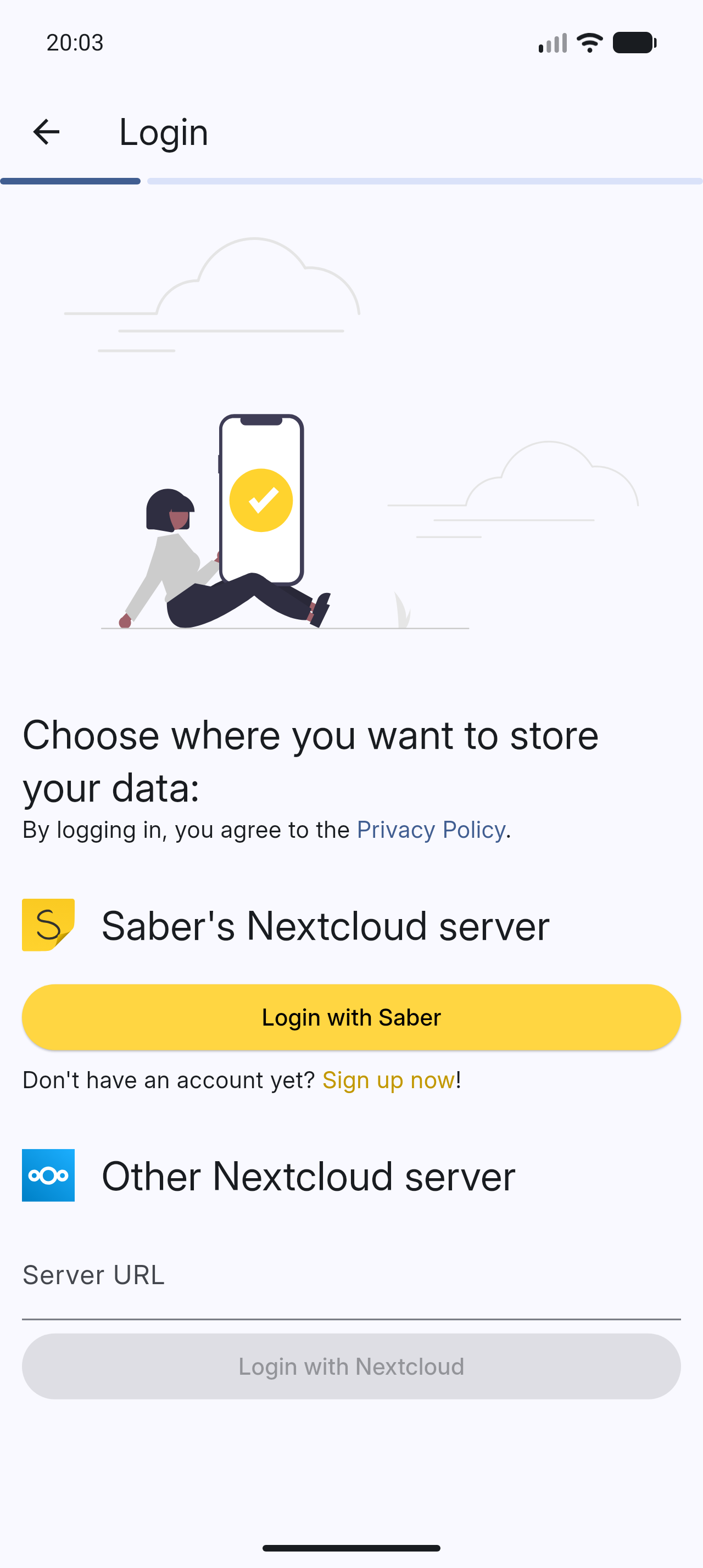 Screenshot of Saber