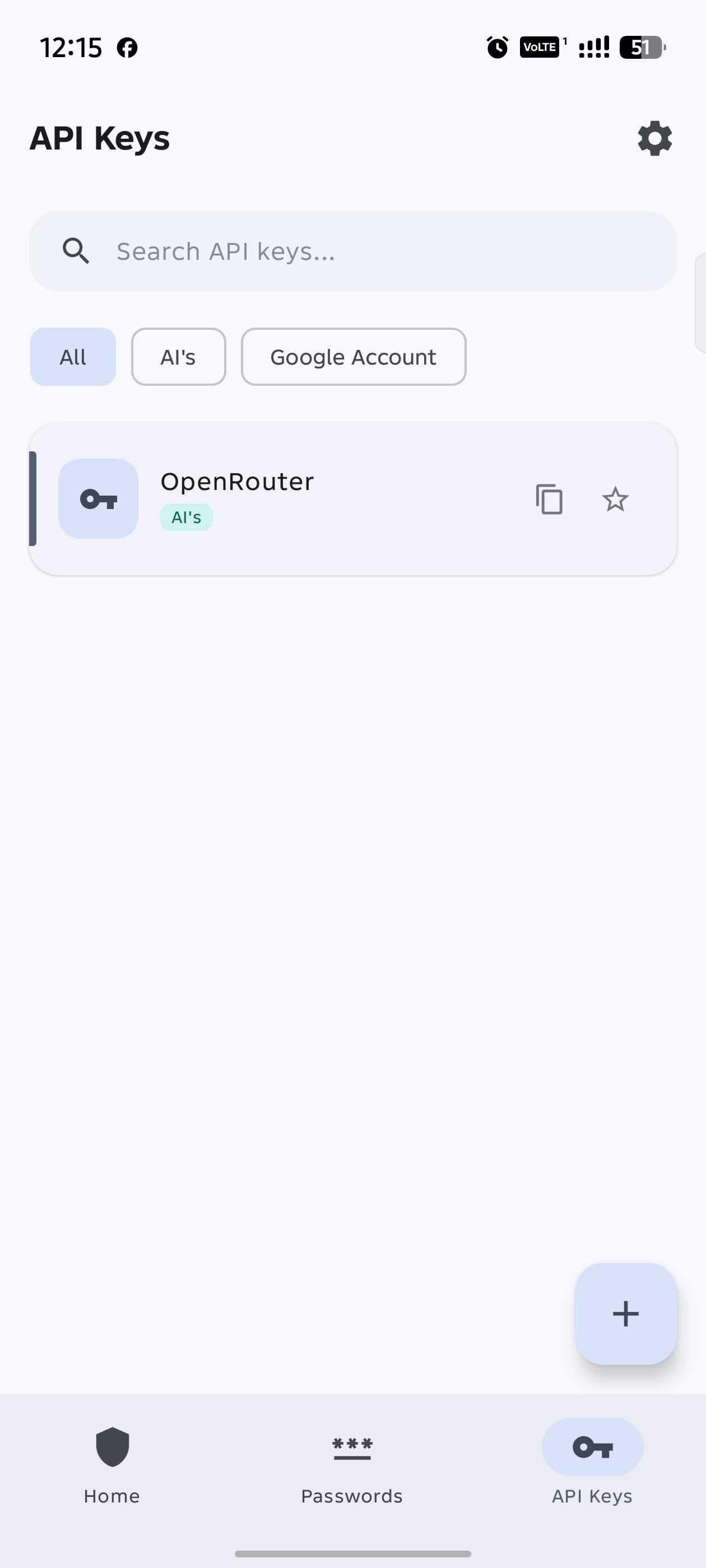 Screenshot of AIPOS Password Manager