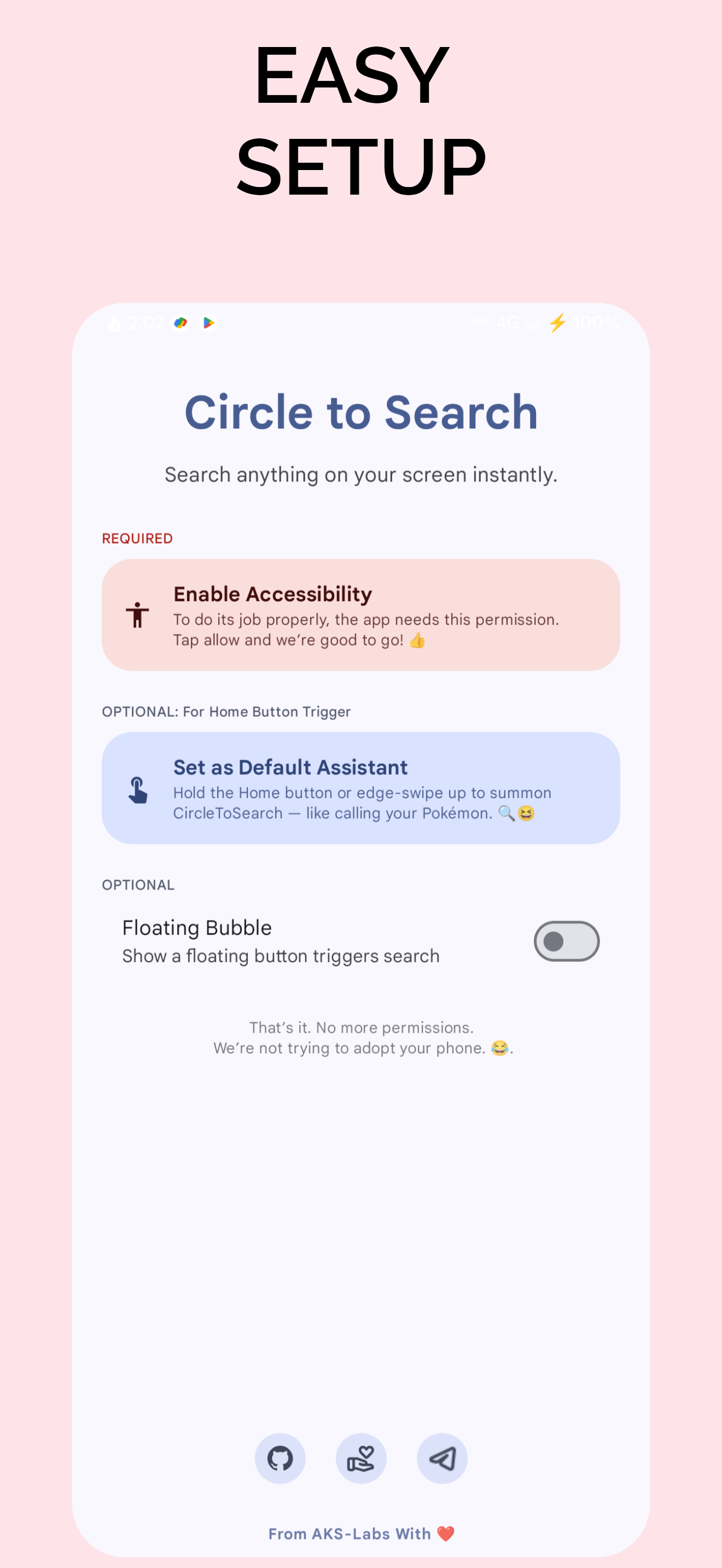 Screenshot of CircleToSearch App