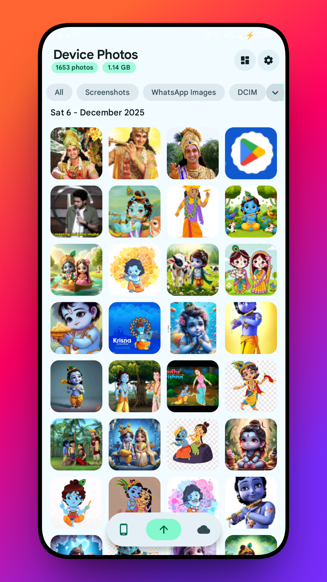 Screenshot of Chitralaya CloudGallery App