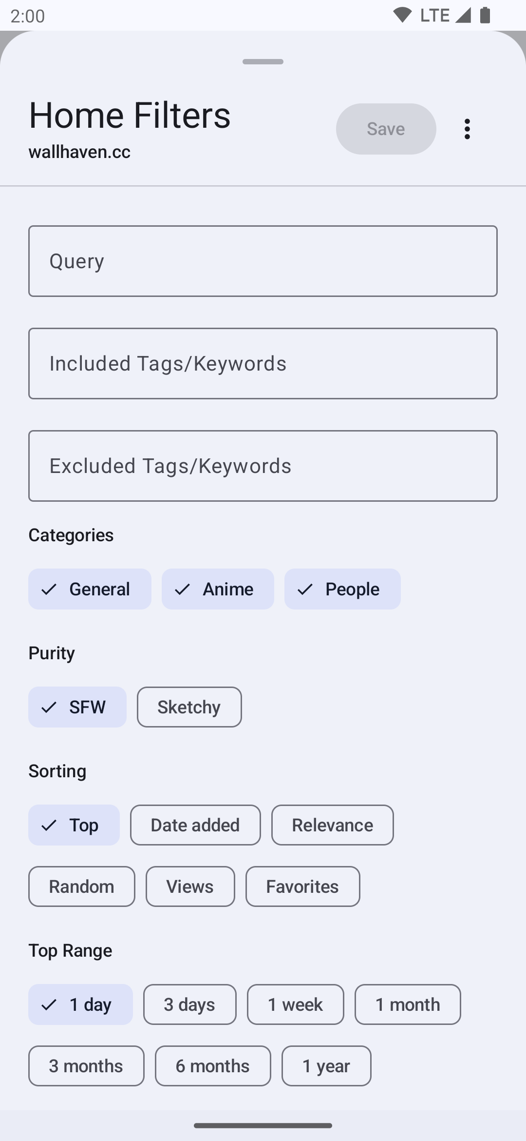 Screenshot of WallFlow