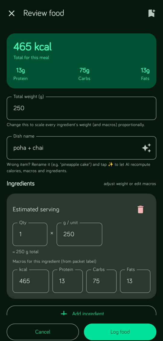 Screenshot of FitBuddy
