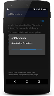 Screenshot of getChromium