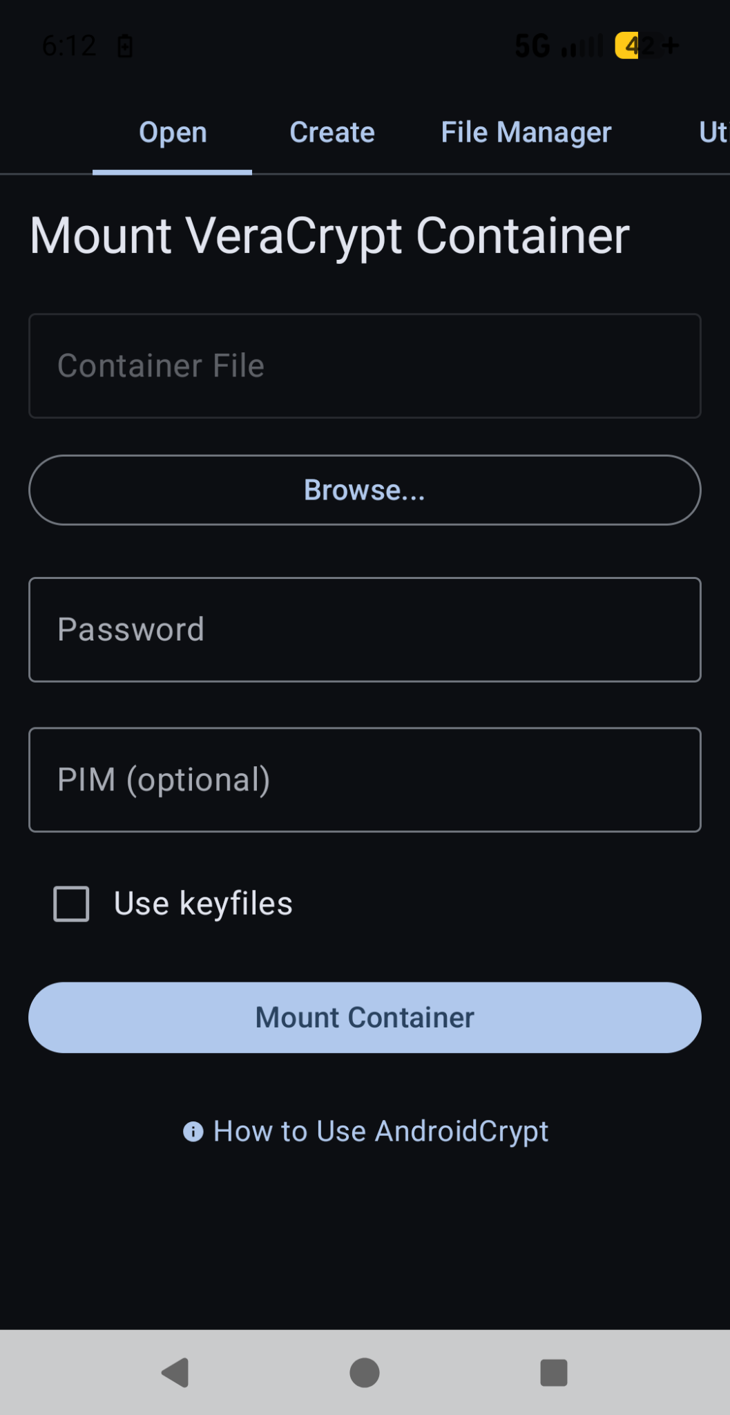 Screenshot of androidcrypt