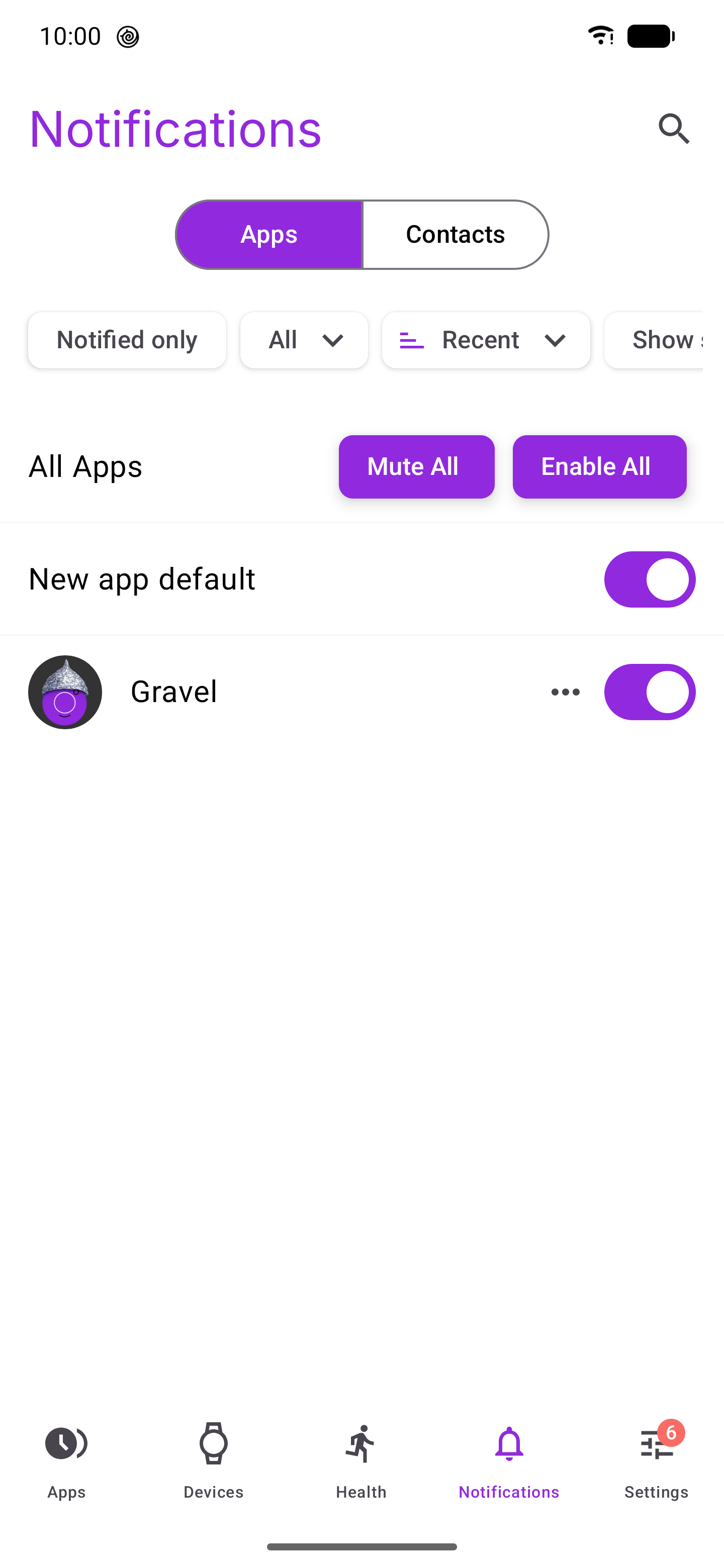 Screenshot of Gravel