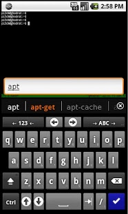 Screenshot of AnySoftKeyboard: SSH