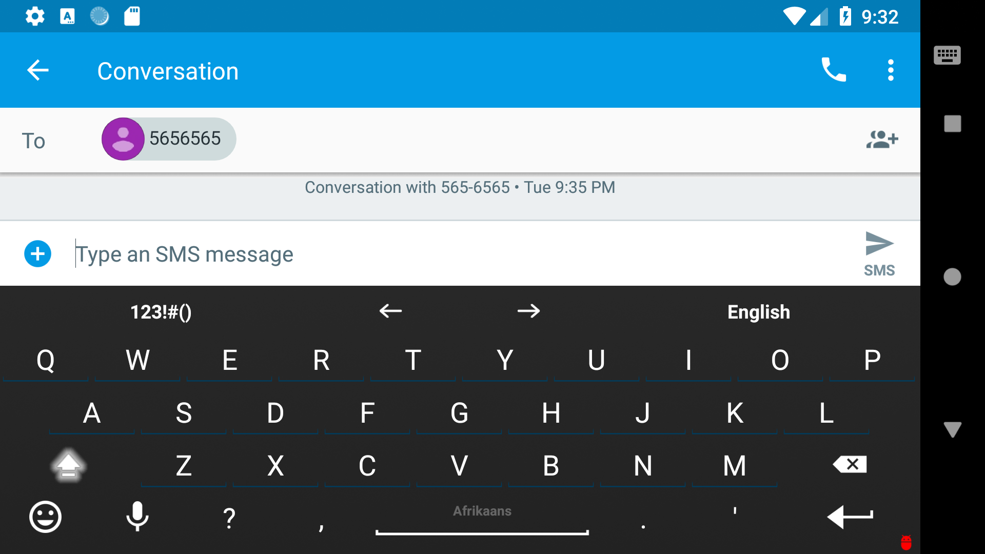 Screenshot of Armenian for AnySoftKeyboard