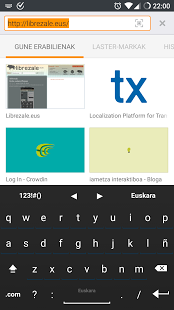 Screenshot of Basque for AnySoftKeyboard