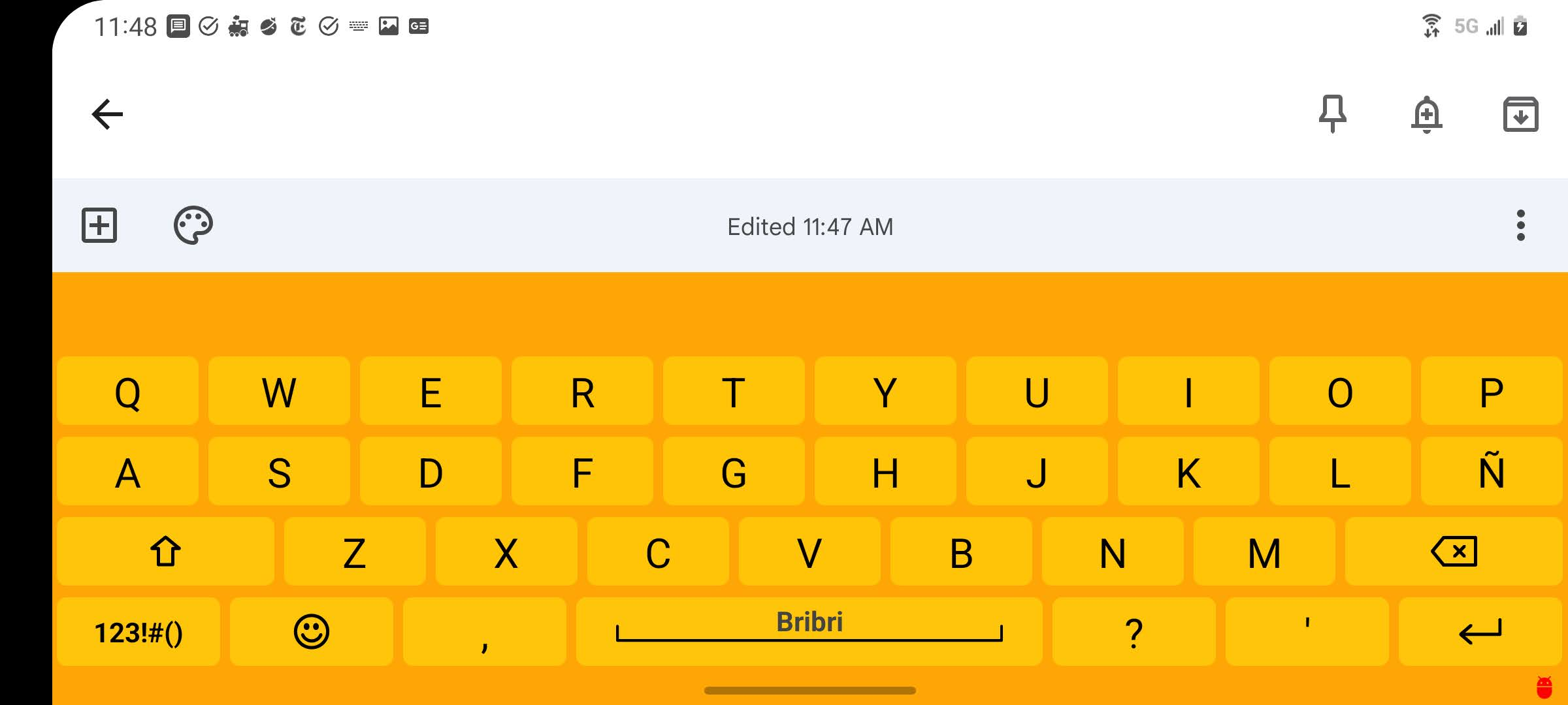 Screenshot of Bribri for AnySoftKeyboard