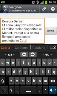 Screenshot of Catalan for AnySoftKeyboard