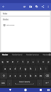 Screenshot of Dutch for AnySoftKeyboard