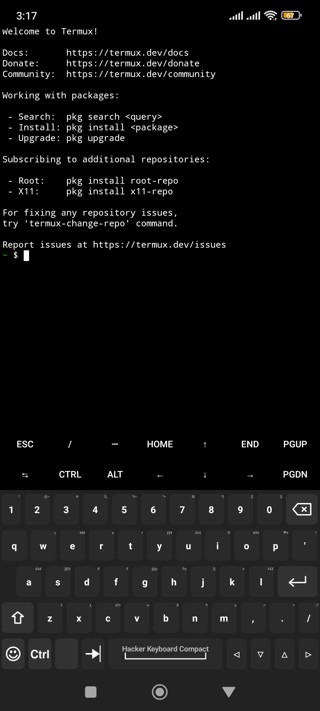 Screenshot of Hacker for AnySoftKeyboard