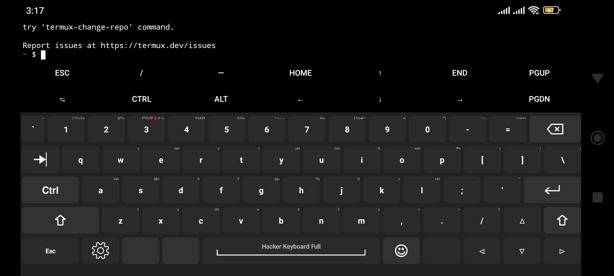 Screenshot of Hacker for AnySoftKeyboard