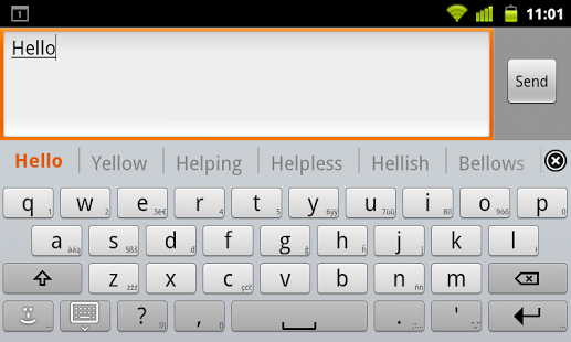 Screenshot of Latvian for AnySoftKeyboard