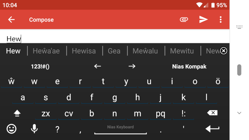 Screenshot of Nias for AnySoftKeyboard