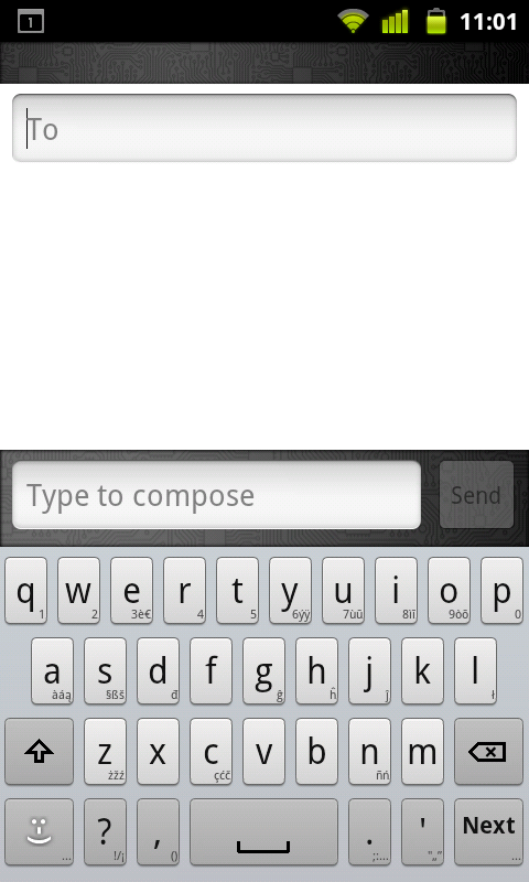 Screenshot of Romanian for AnySoftKeyboard