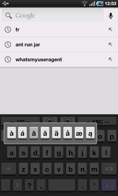 Screenshot of AnySoftKeyboard 3D Theme