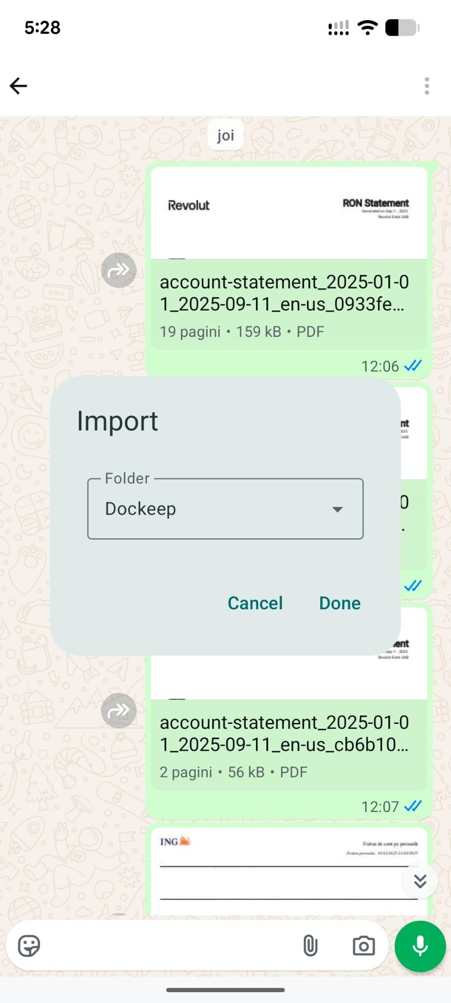 Screenshot of Dockeep: Pocket for Files