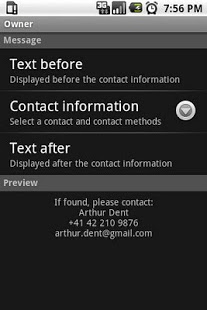 Screenshot of Contact Owner