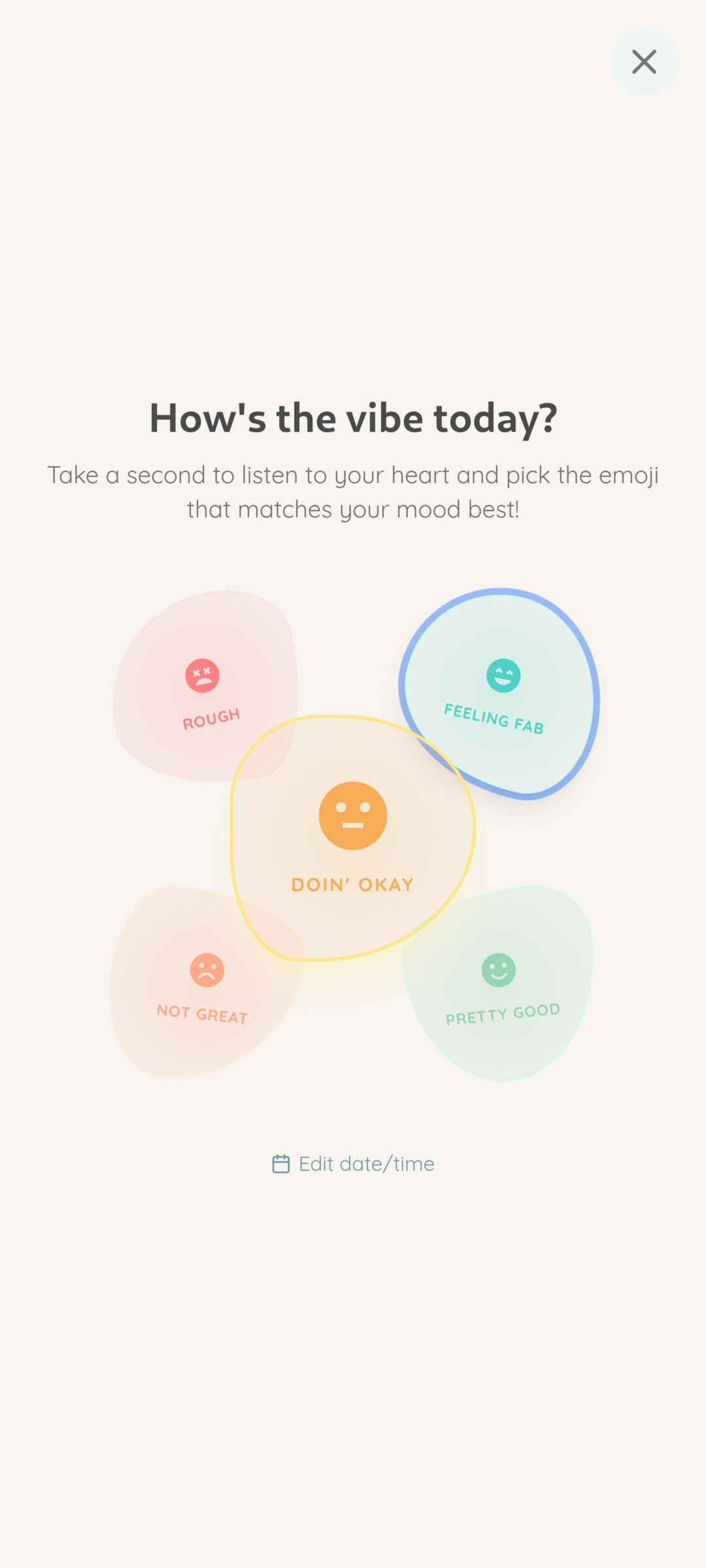 Screenshot of Vibecheck: Private Mood Tracker