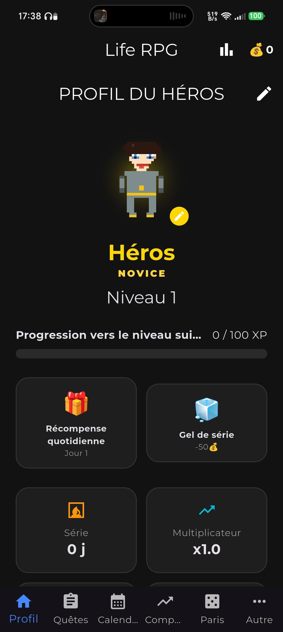 Screenshot of Life RPG