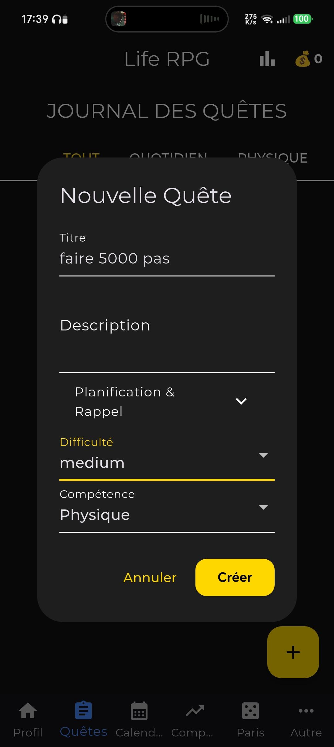 Screenshot of Life RPG