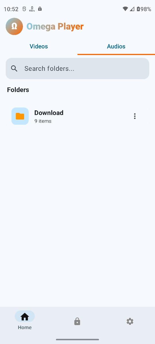 Screenshot of OmegaPlayer