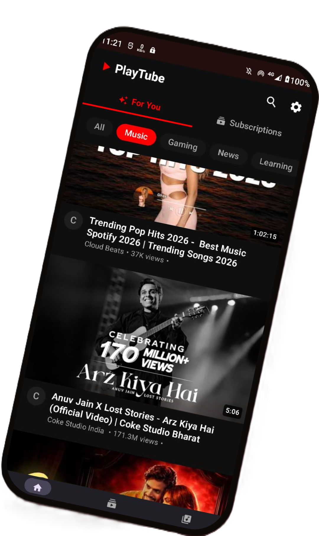 Screenshot of PlayTube